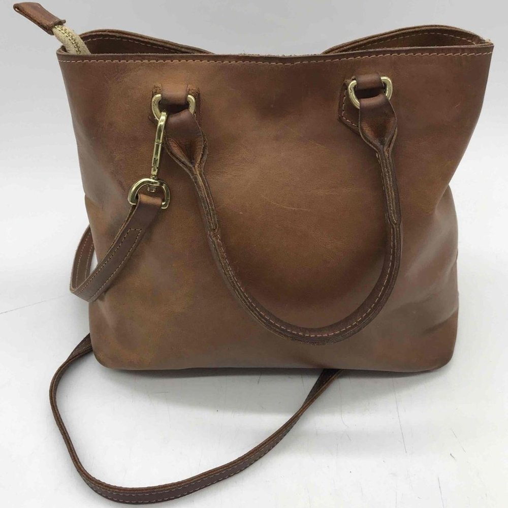 Sseko Brown Leather Tote Bag